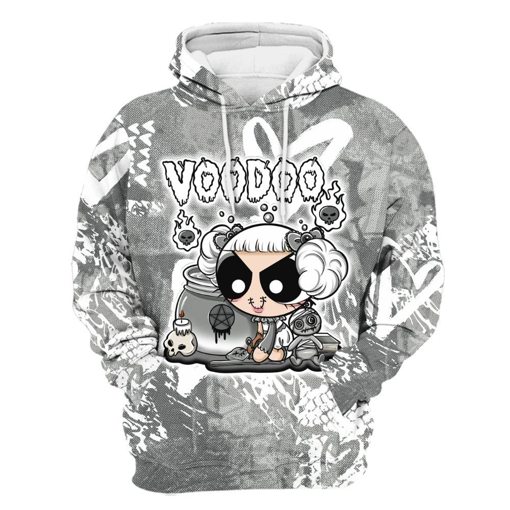 Hoodie To Match Paris Olympics 4s - Voodooz Heart Grunge All Over Print