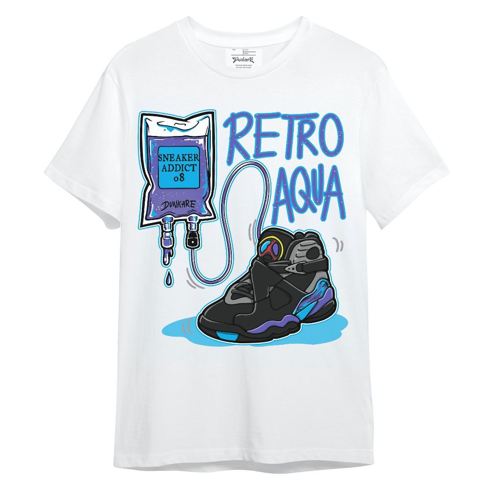 Shirt To Match Retro Aqua 8s, Sneaker Sickness Graphic