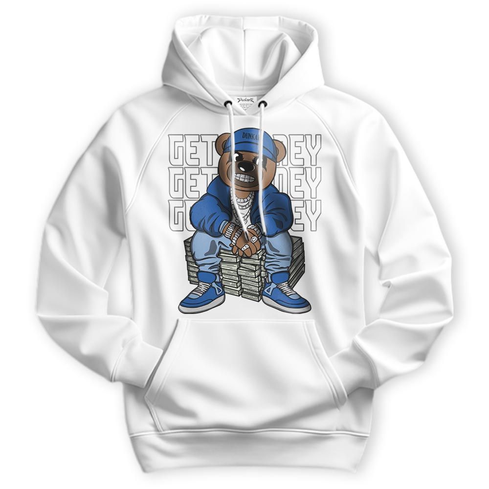 Sweatshirt To Match Low Space Royal 11s Hoodie - Get Money Bear Hoodie Unisex