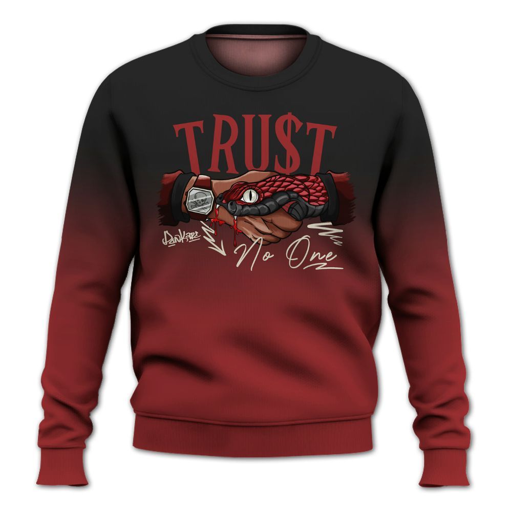 Sweatshirt To Match High 85 Bred 1s - Snake Trust No One Drip All Over Print