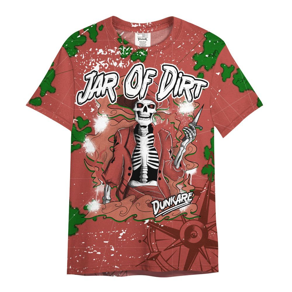 Shirt To Match Dune Red 13s - Skeleton Jar Of Dirt Retro All Over Print