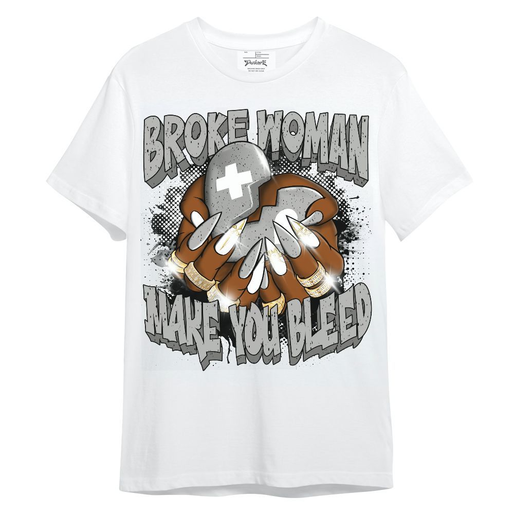 Shirt To Match Retro White Oreo 4s - Broke Woman Heart Retro Unisex Shirt