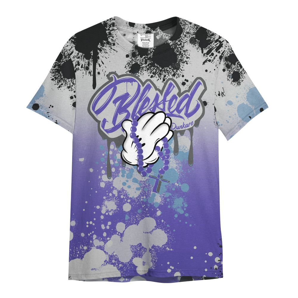 Shirt To Match Retro Concord 5s - God Blessed Ink Drip All Over Print
