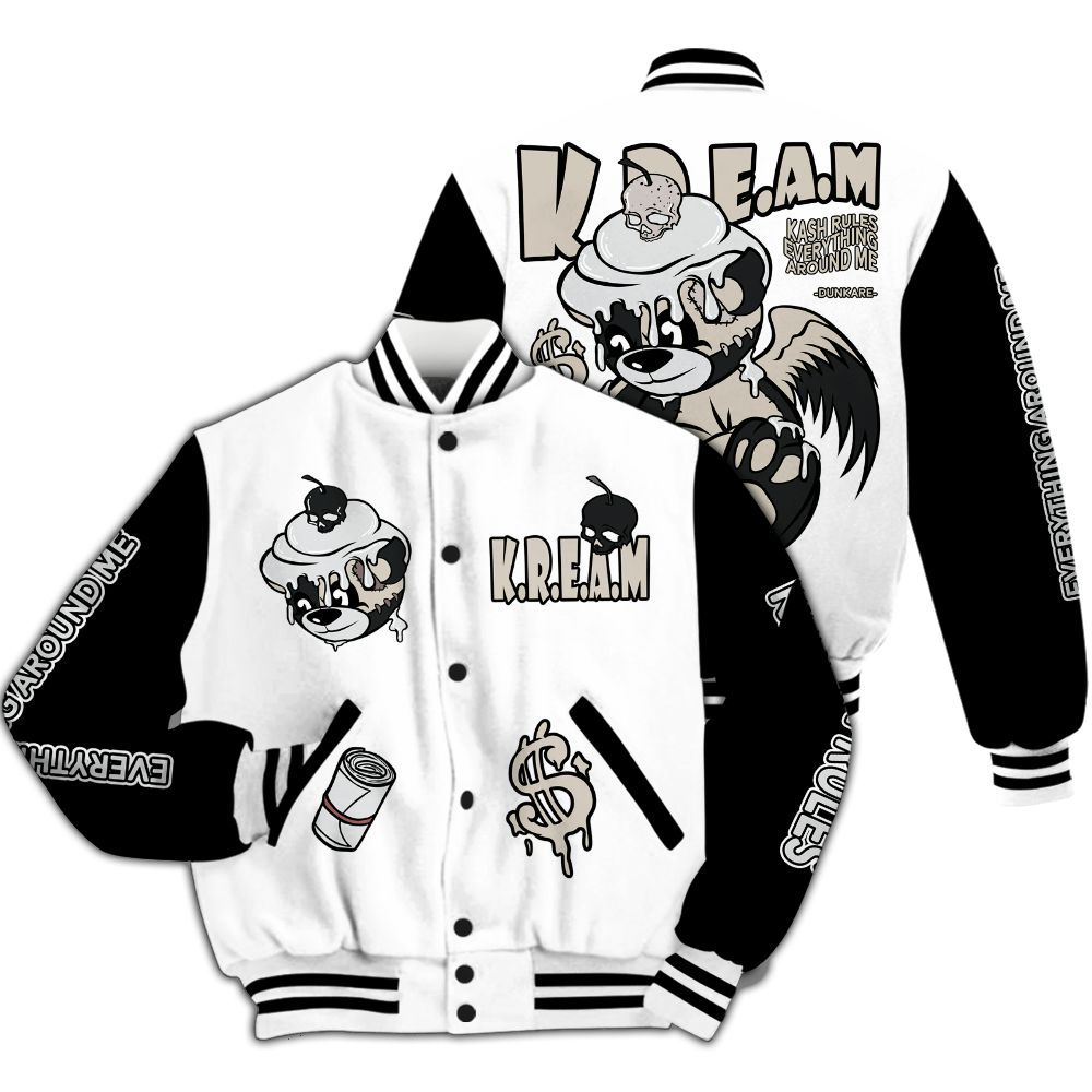 Varsity Jacket To Match Retro Reverse Metallic 5s - Loot Bear All Over Print