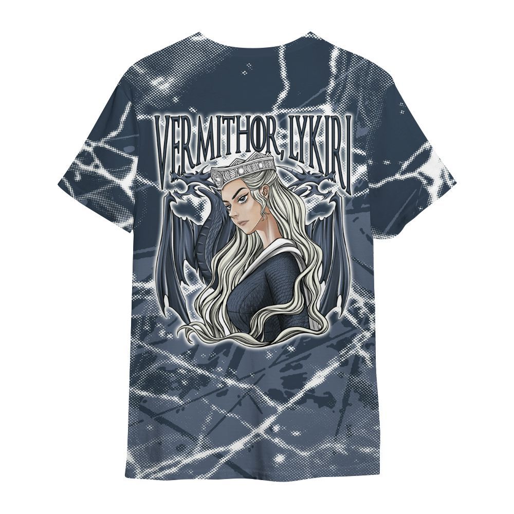 Shirt To Match Low Diffused Blue 11s - Dragon's Mom! Profound All Over Print