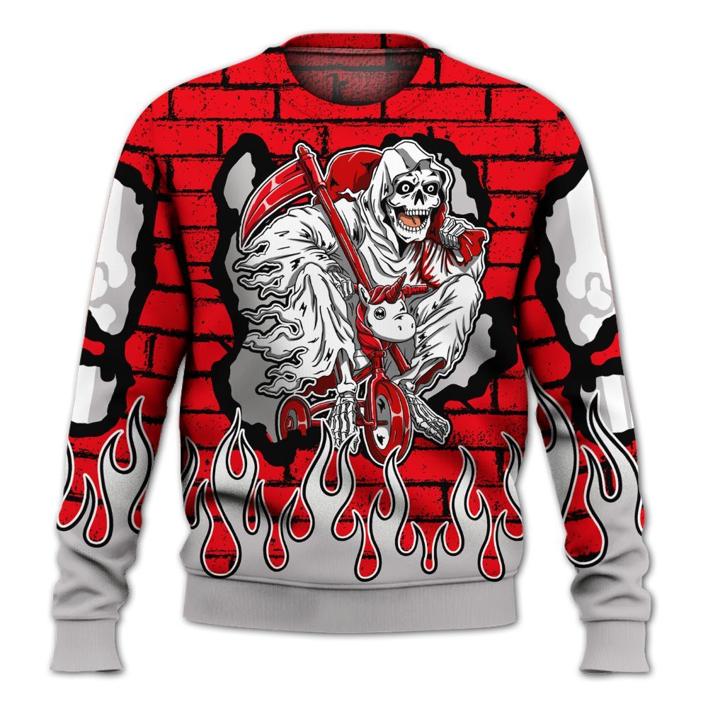 Sweatshirt To Match Air Max 1 Low Poly - Self Make Skeleton Crashed All Over Print