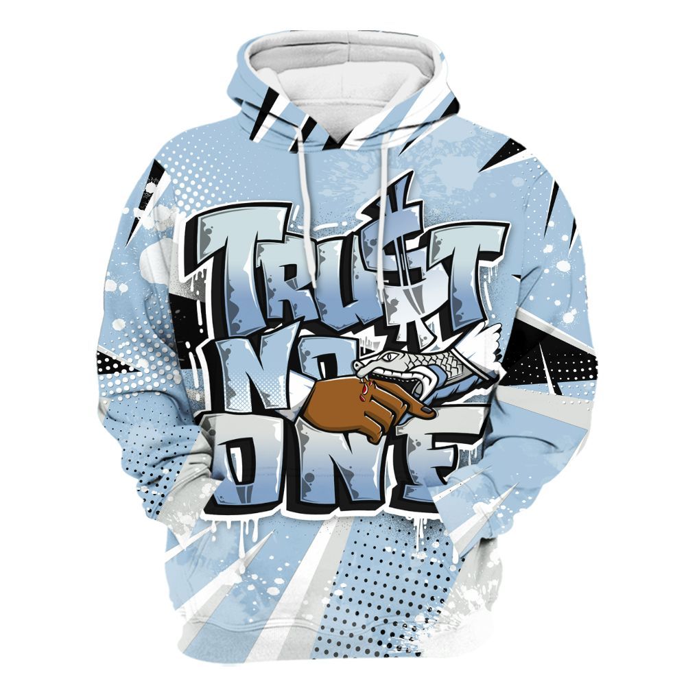 Hoodie To Match Forget Me Not 4s - Poly Trust No One Dripping All Over Print