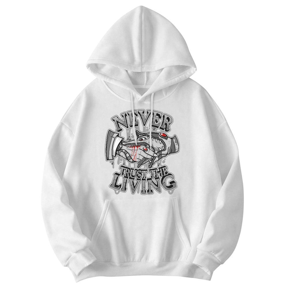 Sweatshirt To Match Black Wolf Grey 12s - Never Trusting Living Halloween Graphic Graphic