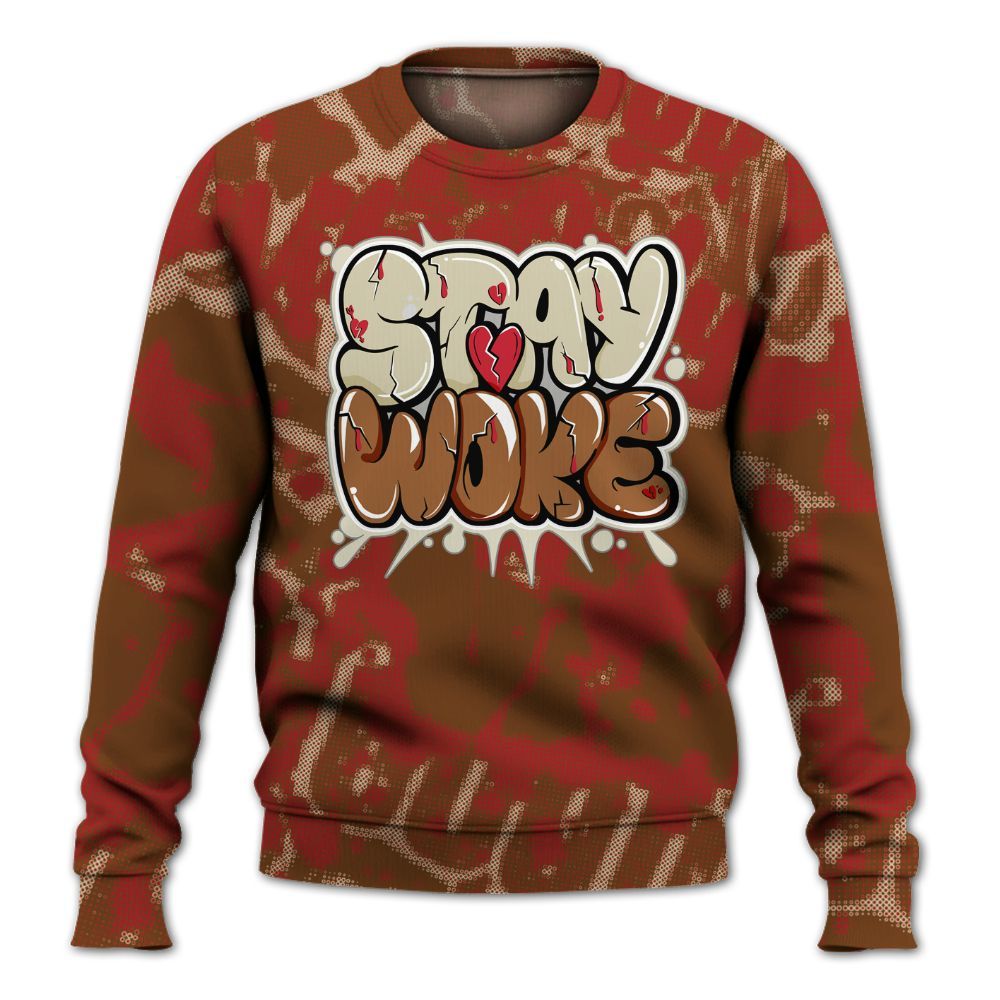 Sweatshirt To Match Archaeo Brown 5s - Stay And Woken Street All Over Print