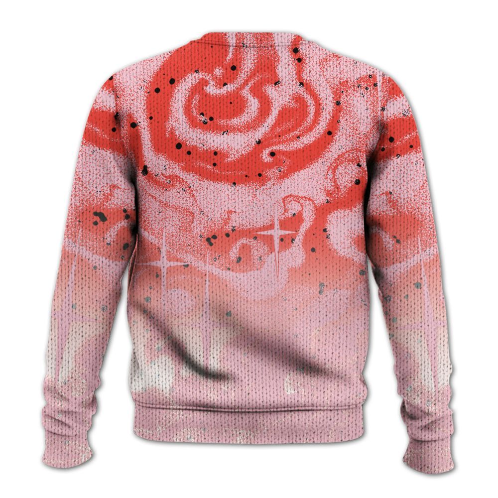 Sweater To Match Retro Awake Arctic Pink - Angel Hustle Money Graphic