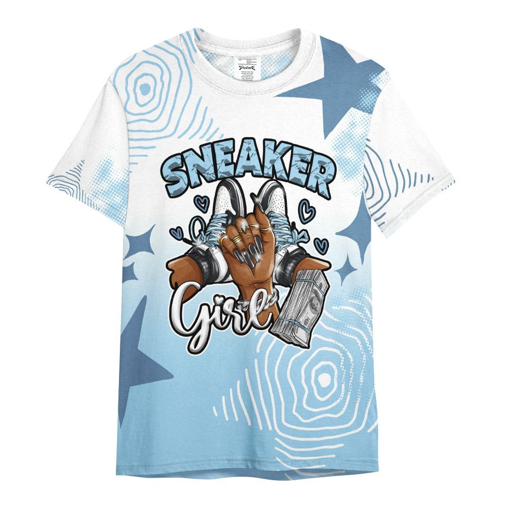 Shirt To Match Legend Blue 11s - Sneakerz Girlz Unique Starz All Over Print