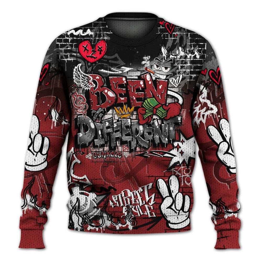 Sweater To Match Alternate Flu Game 12s - Been Dif2erent Drip Graffiti Graphic