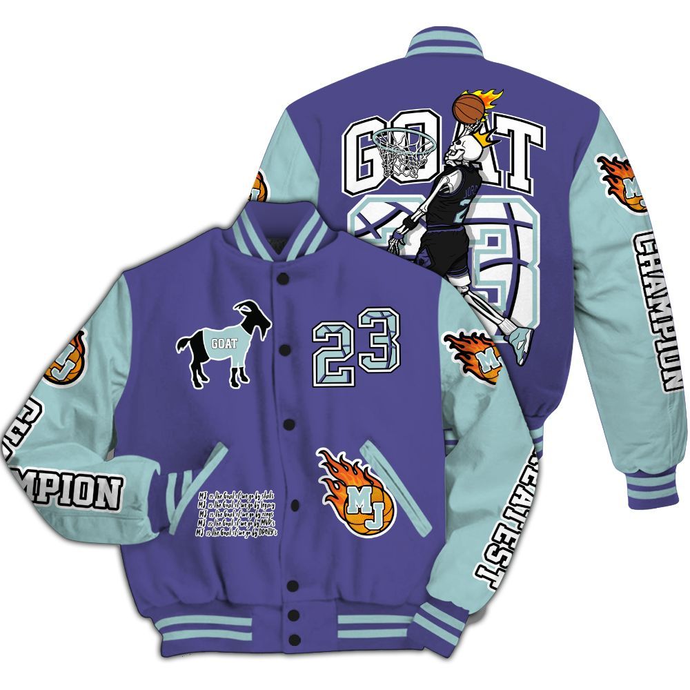 Varsity Jacket To Match Air Ship PE Hornets - 23 G.0.A.T Jump Up Basketball All Over Print