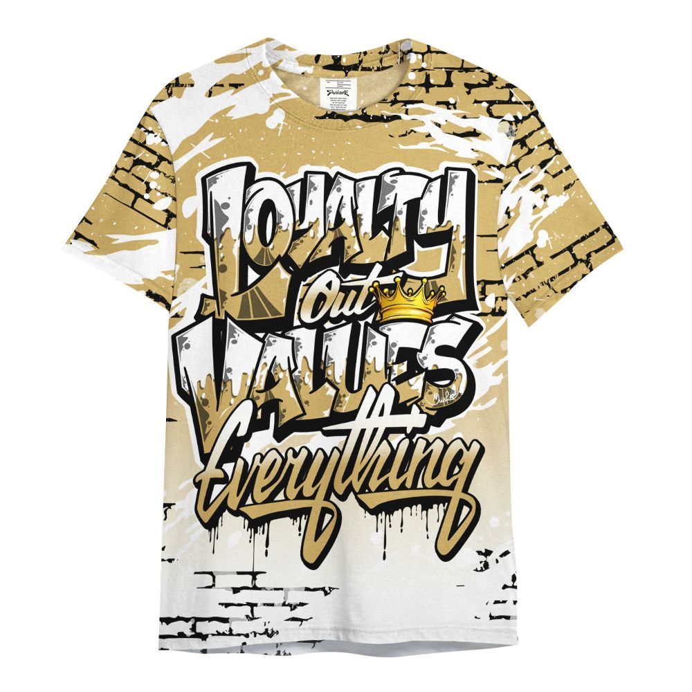 Shirt To Match Craft Paris 6s - Values Of Loyalty Drip All Over Print