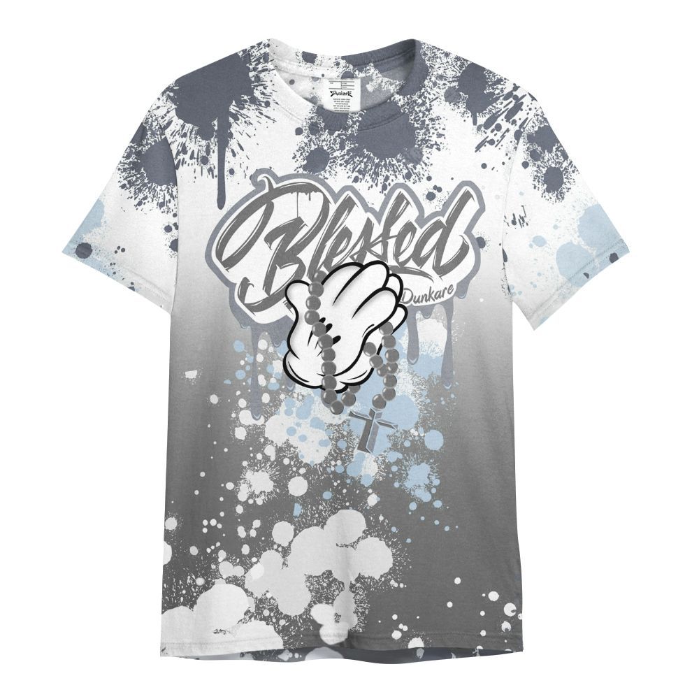 Shirt To Match Cool Grey 6s - God Blessed Ink Drip All Over Print