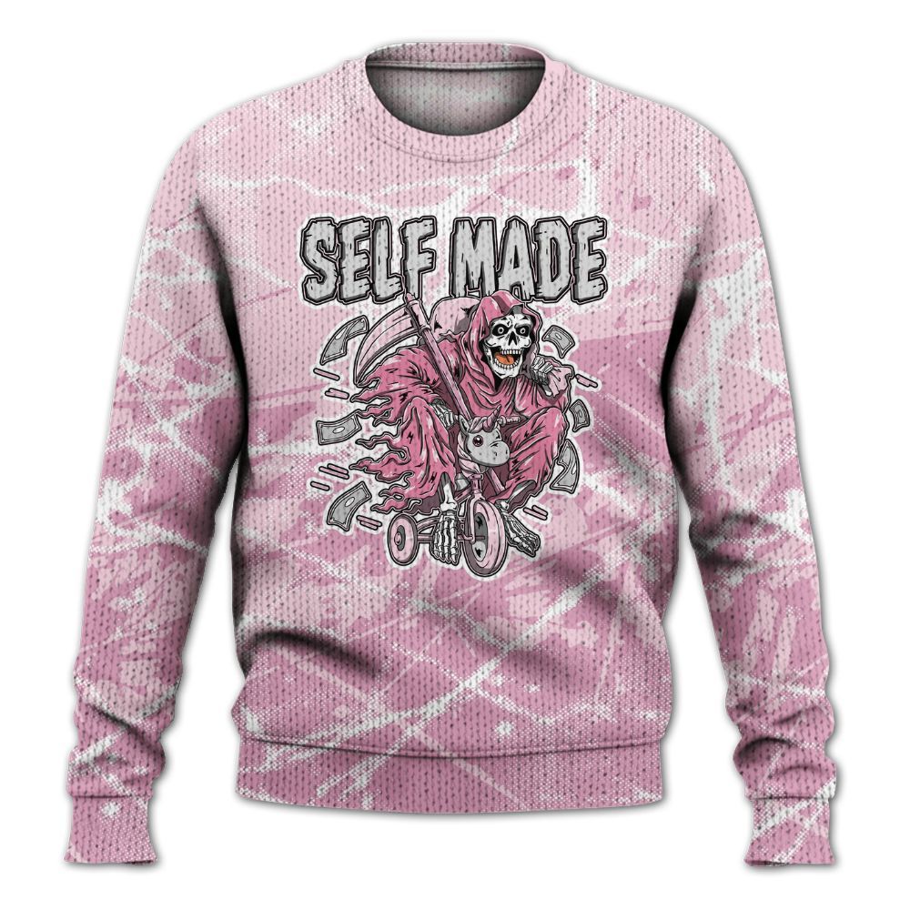 Knitted Sweater To Match Orchid 4s - Self Make Skeleton Profound