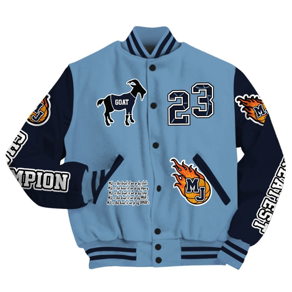 Varsity Jacket To Match High OG First In Flight 1s - 23 G.0.A.T Jump Up Basketball All Over Print