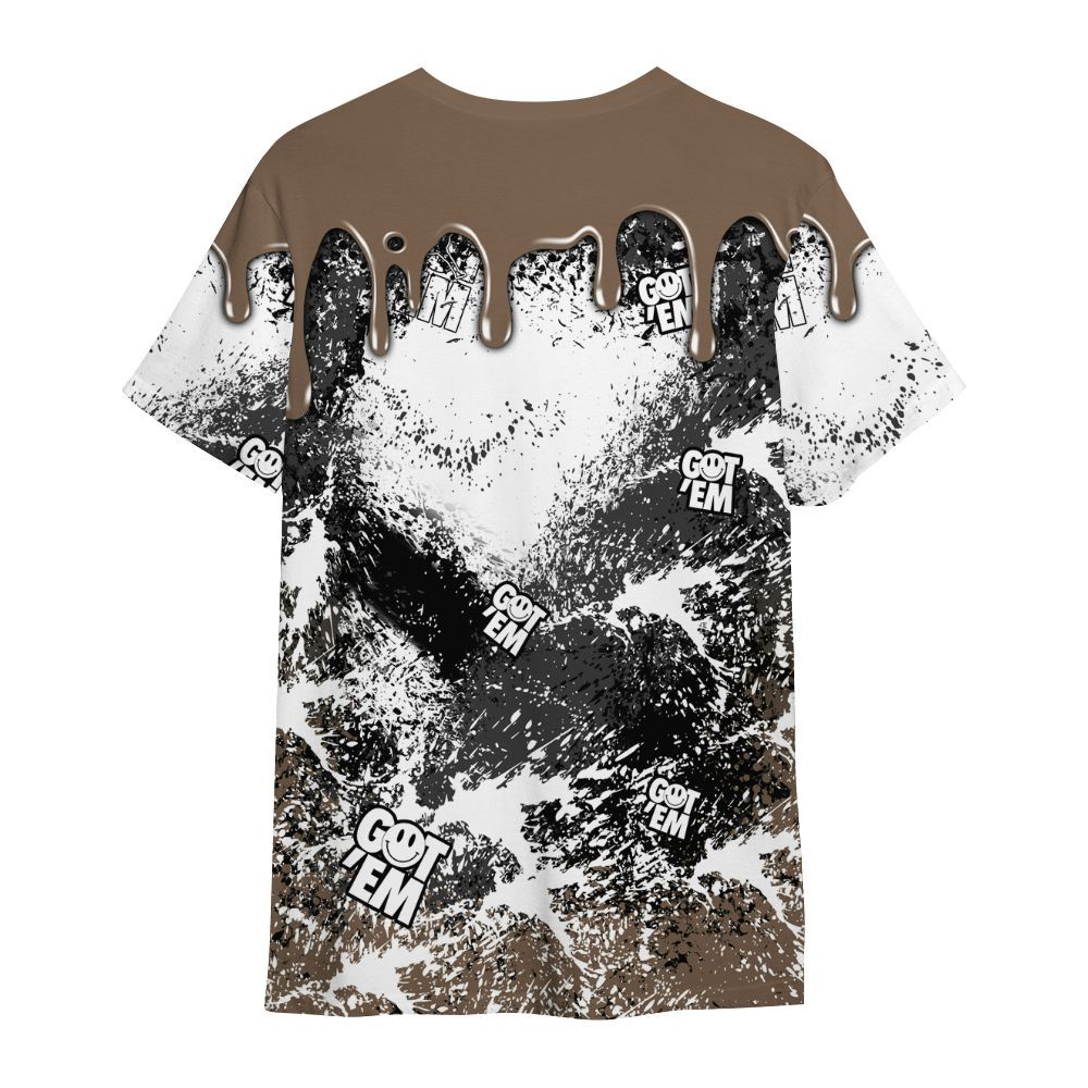 Shirt To Match Dark Mocha Jack - Dripping 23 Drip All Over Print