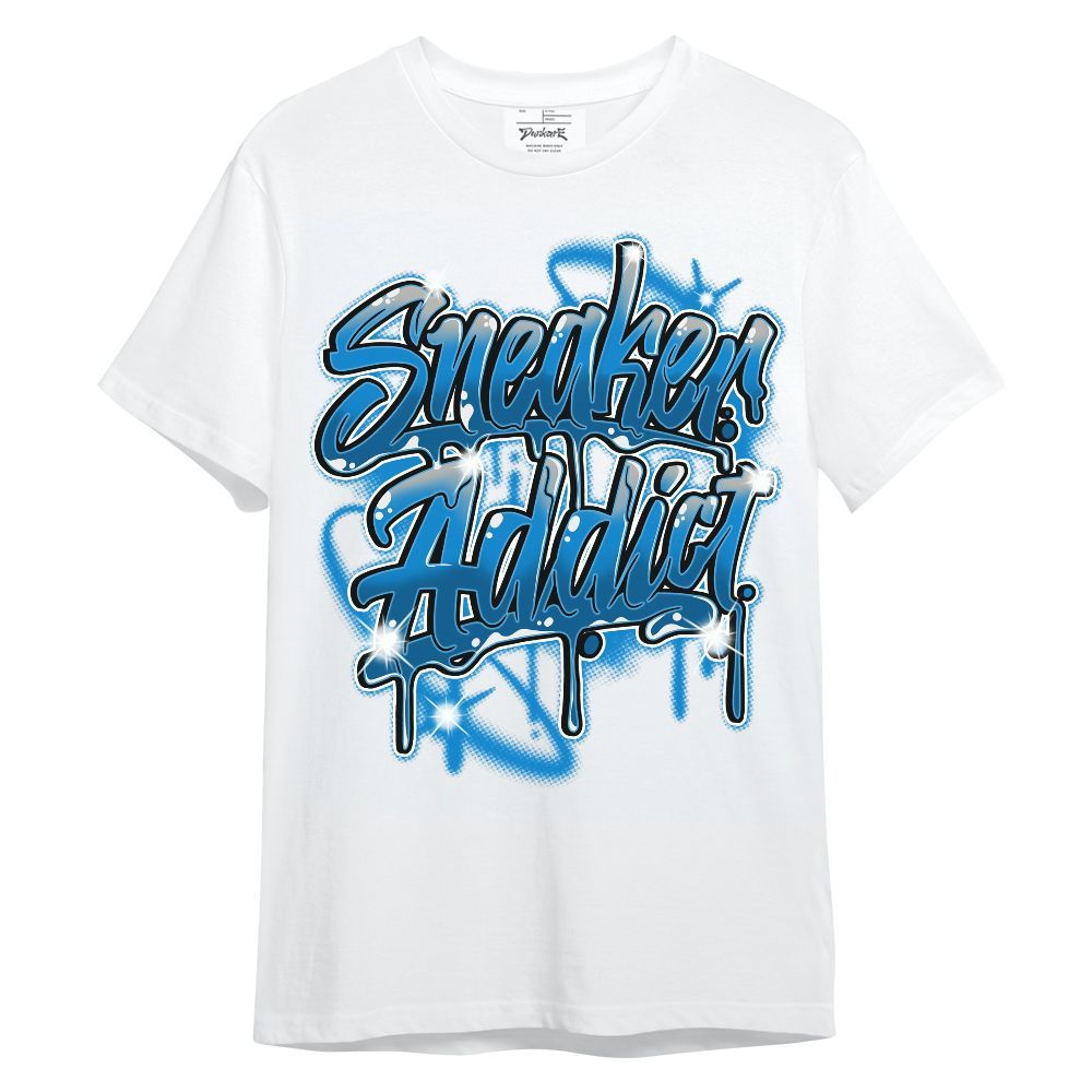 Shirt To Match Industrial Blue 4s - Addiction Sneakers Graphic Unisex Shirt