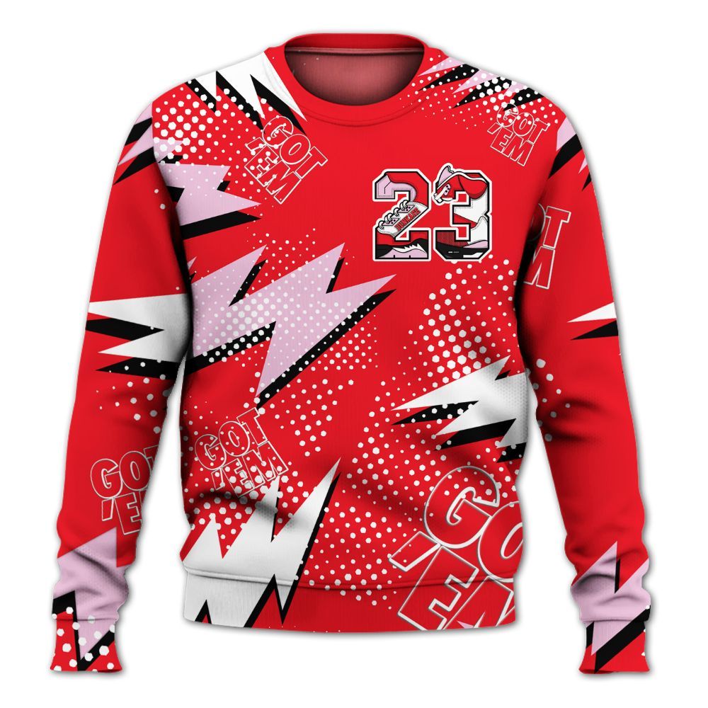 Sweatshirt To Match Zoom Vomero 5 Valentine's Day 2025 - Custom Name Number 23 5s All Over Print