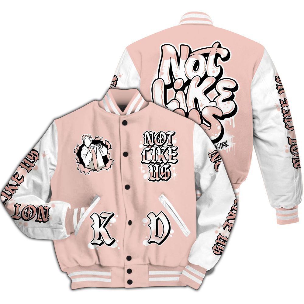 Varsity Jacket To Match Low Legend Pink 11s - None Like Us Graphic All Over Print