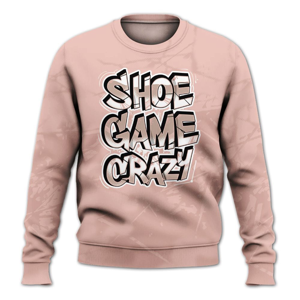 Sweatshirt To Match Dunk Low Pink Velvet - Shoe Game Crazy Graphic All Over Print