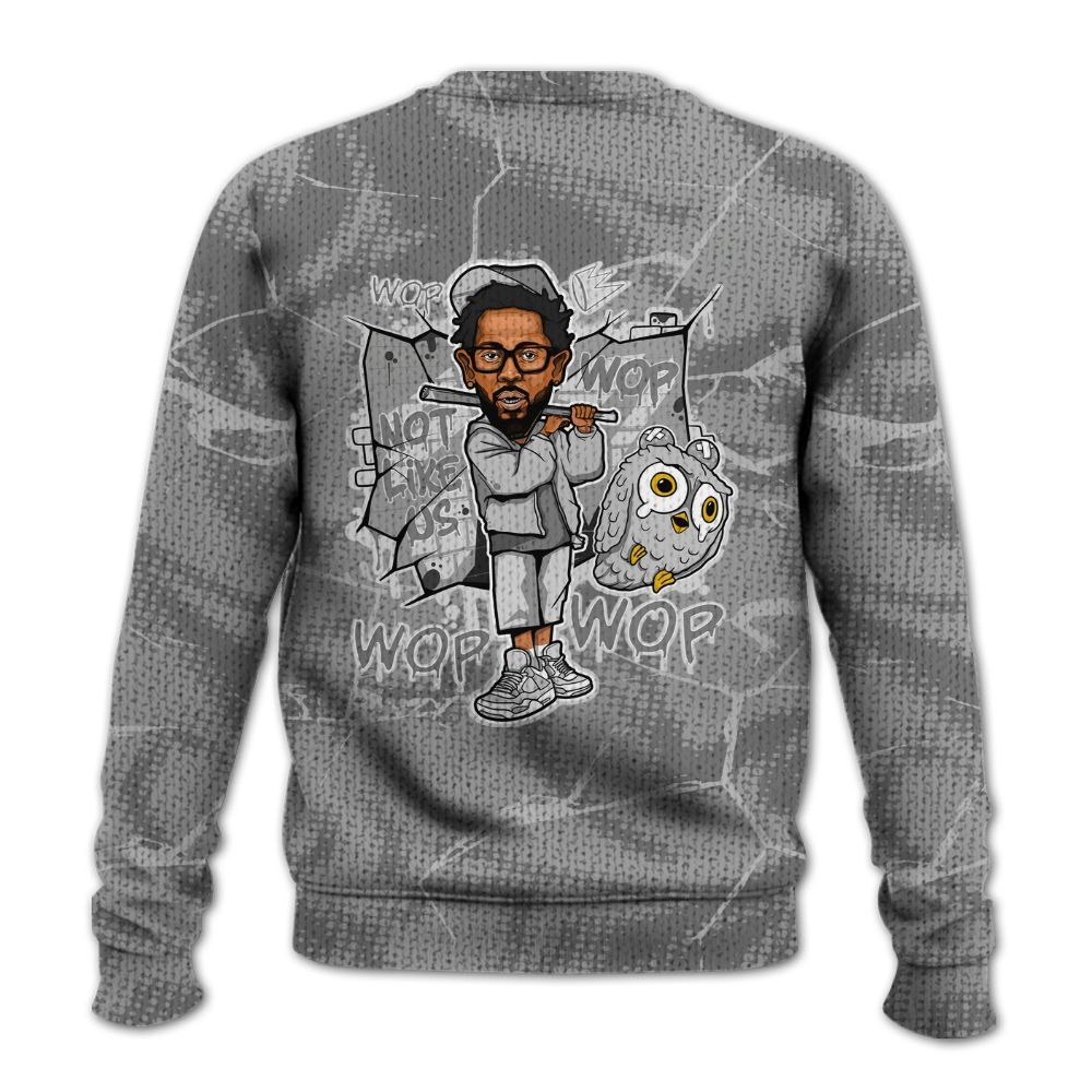 Knitted Sweater To Match Black Wolf Grey 12s - None Like ComptonCity Graphic Crack