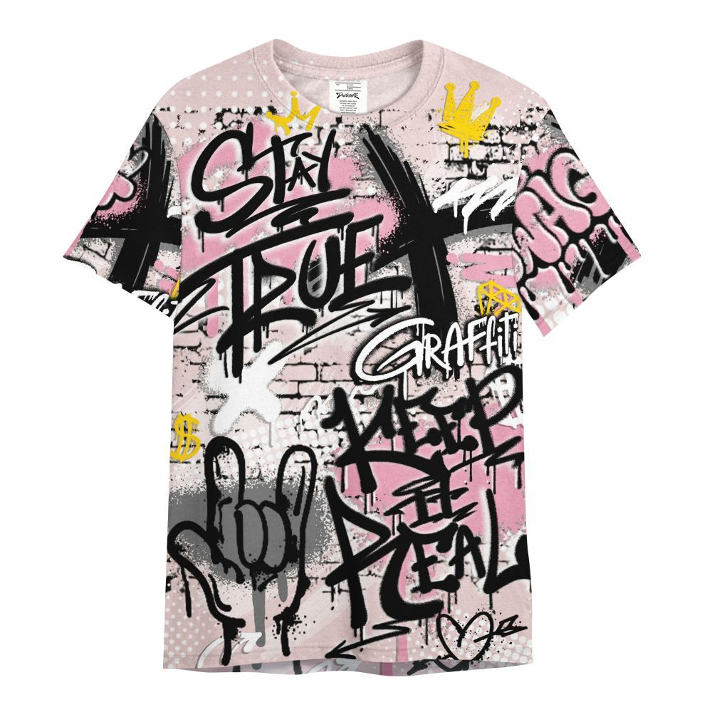Shirt To Match Dunk Low KD 17 Aunt Pearl - True It Real Graffiti Streetwear All Over Print