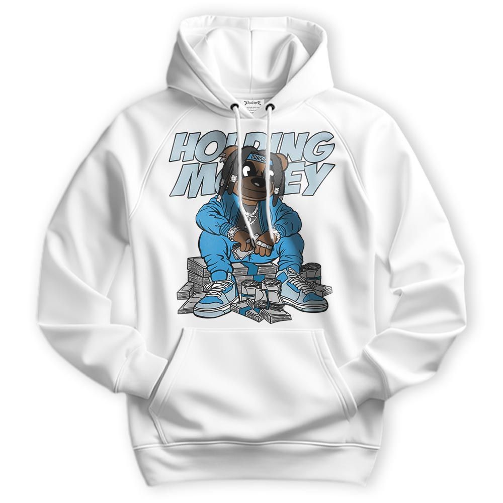 Sweatshirt To Match Powder Blue 9s Hoodie - Possessing Moneys Bear Hoodie Unisex