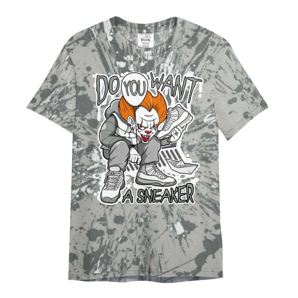 Shirt To Match Retro Wet Cement 4s - Clown Scary Sneakers Graphic Halloween All Over Print