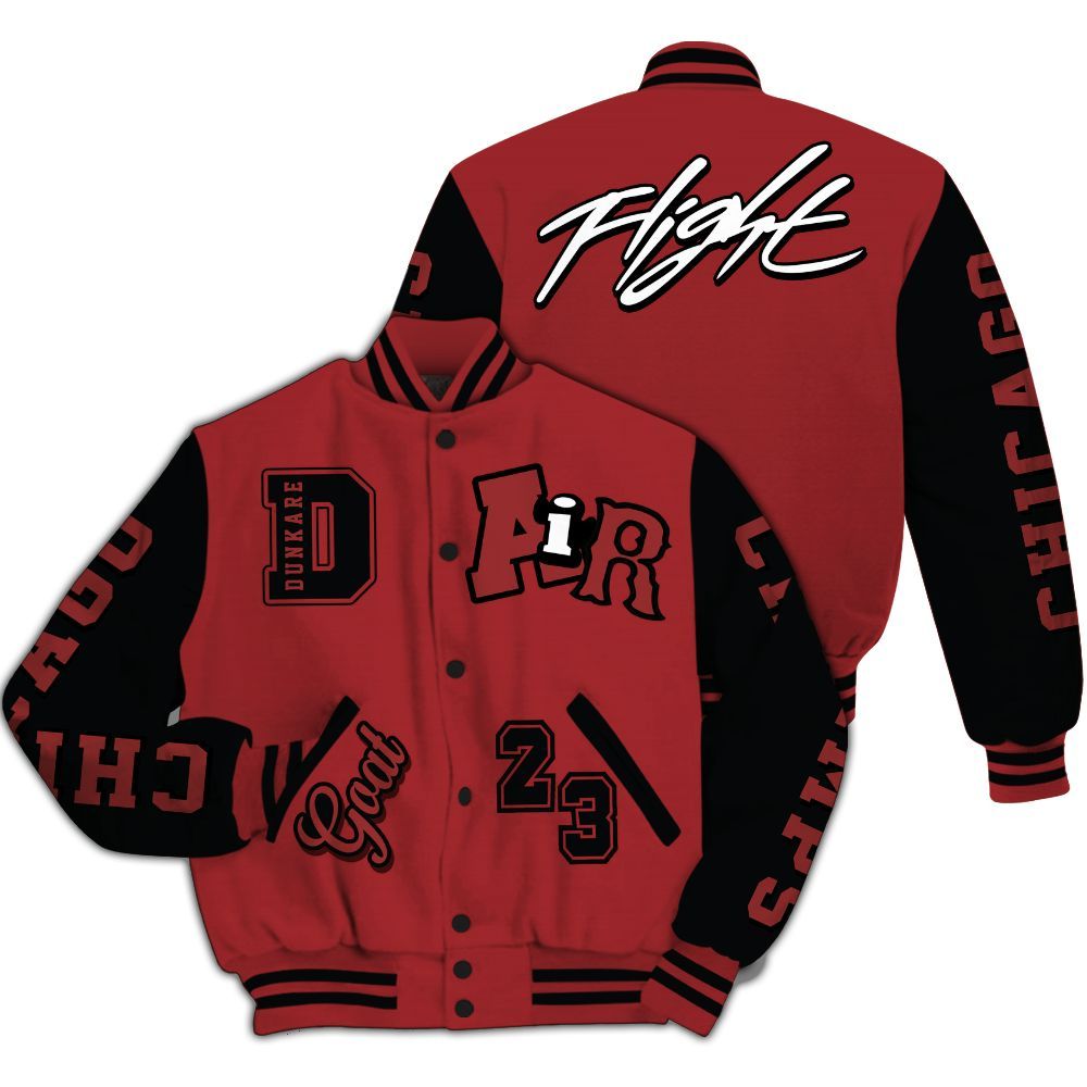 Varsity Jacket To Match Alternate Flu Game 12s - AIR Number 23 GOAT All Over Print