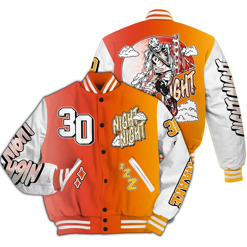 Varsity Jacket To Match Dunk High Candy Corn - Seeya Skeleton All Over Print
