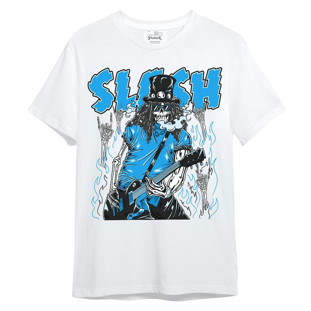 Shirt To Match Black University Blue 2022 13s - Slash Skeleton Unisex Shirt