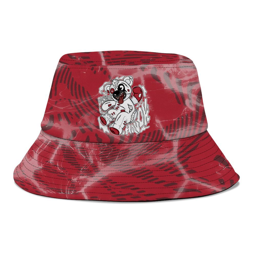 Bucket Hat To Match Black Toe 14s - Havok Bear Graphic