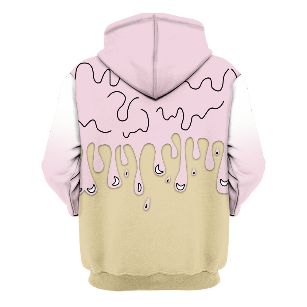 Hoodie To Match Denim Iced Carmine 4s - Snake Trust No One Drip All Over Print