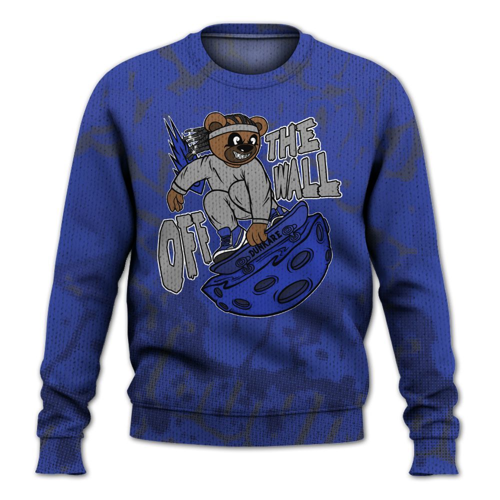 Knitted Sweater To Match Air Max Plus Black Racer Blue - Quirky Bear Street