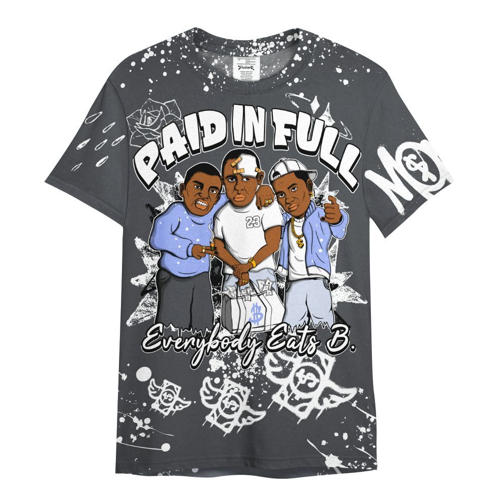 Shirt To Match Retro Awake Racer Blue - Everybody Paid In Full Crayon All Over Print