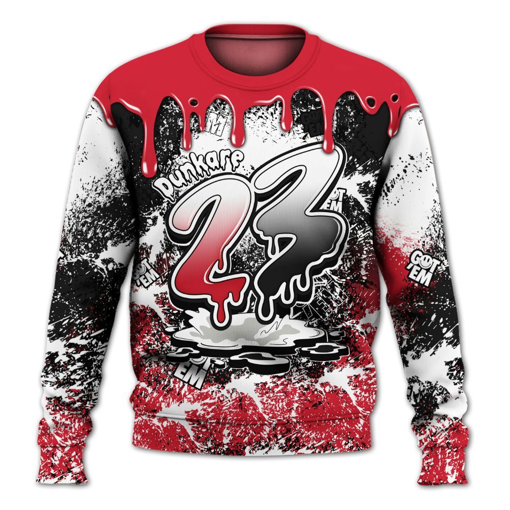 Sweatshirt To Match Flight Club 4s - Dripping 23 Drip All Over Print