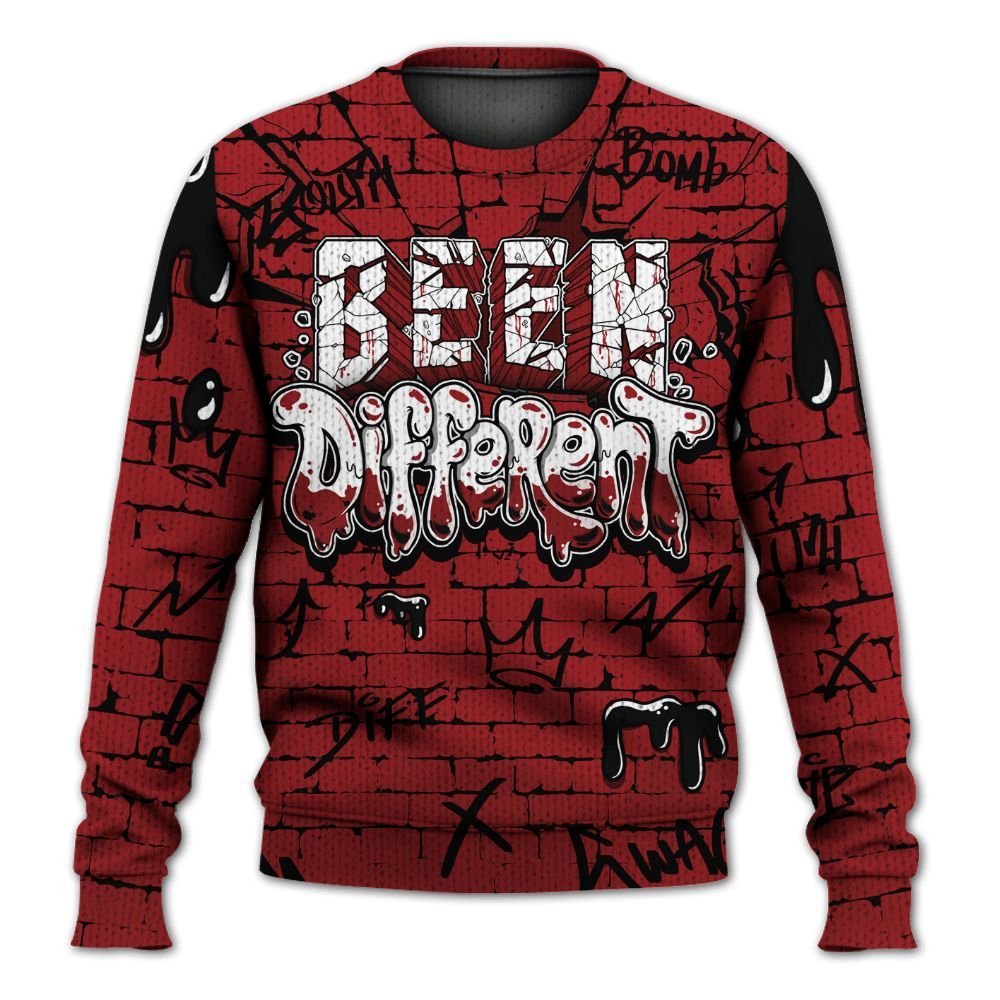 Sweater To Match Alternate Flu Game 12s - Been Different Drippin Streetwear Graphic