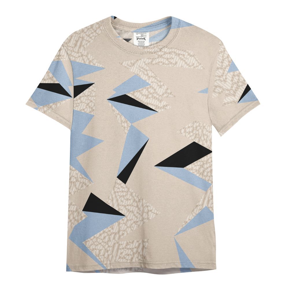 Shirt To Match Desert Sand 3s - Geometric Camouflage Pattern All Over Print