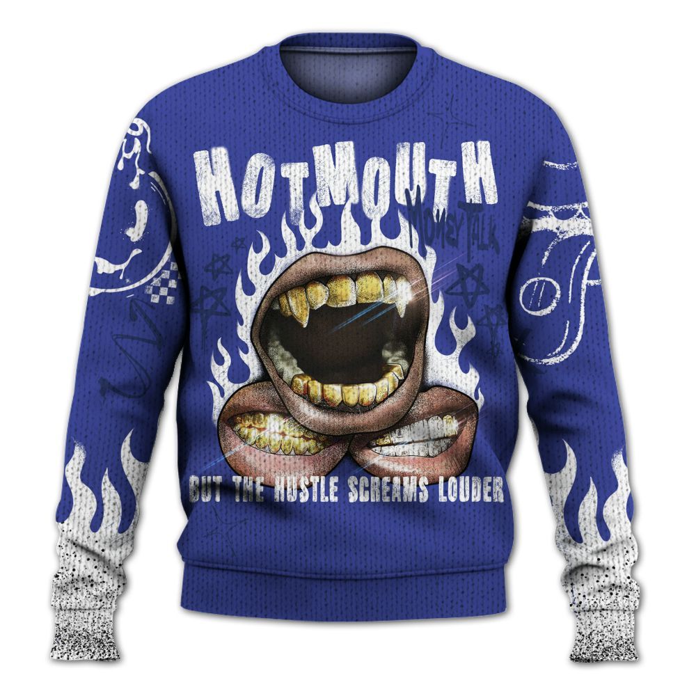 Knitted Sweater To Match Shox TL Royal - Mouth Burning Street Style