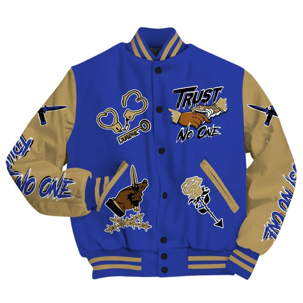 Varsity Jacket To Match Air 180 Concord - Trust No One Dripping All Over Print