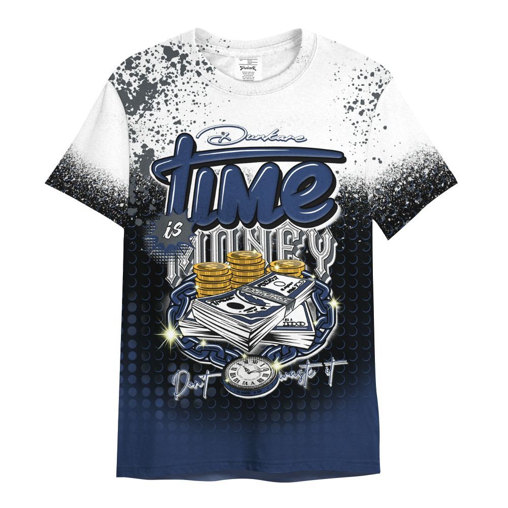 Shirt To Match Retro Flint 13s - Halftone Time Is Money All Over Print