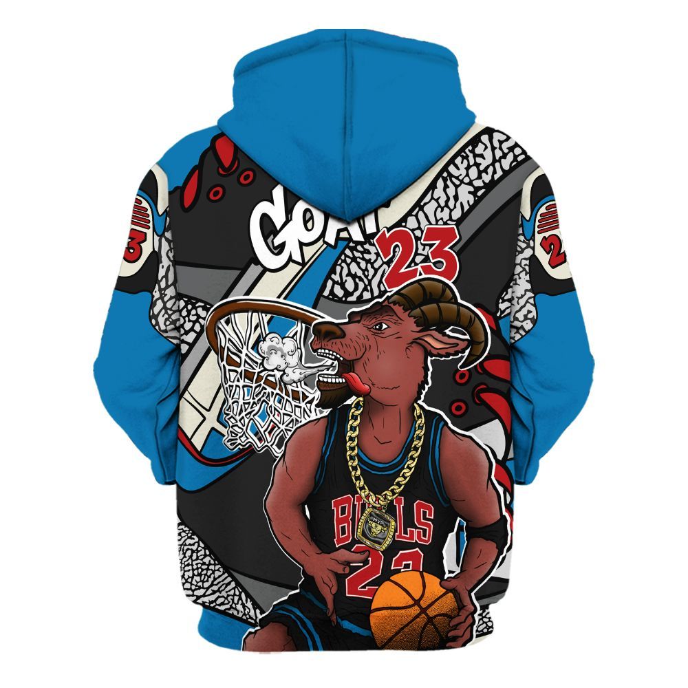 Hoodie To Match Rare Air 3s - Number 23 Style 3s All Over Print