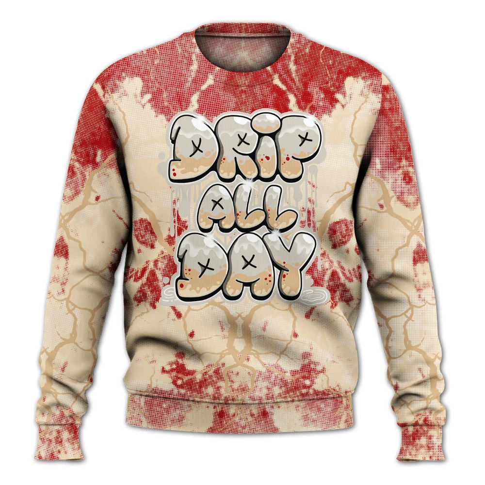 Sweatshirt To Match Dunk Low Strawberry Waffle - DRIPPIN Days Graphic Halloween All Over Print