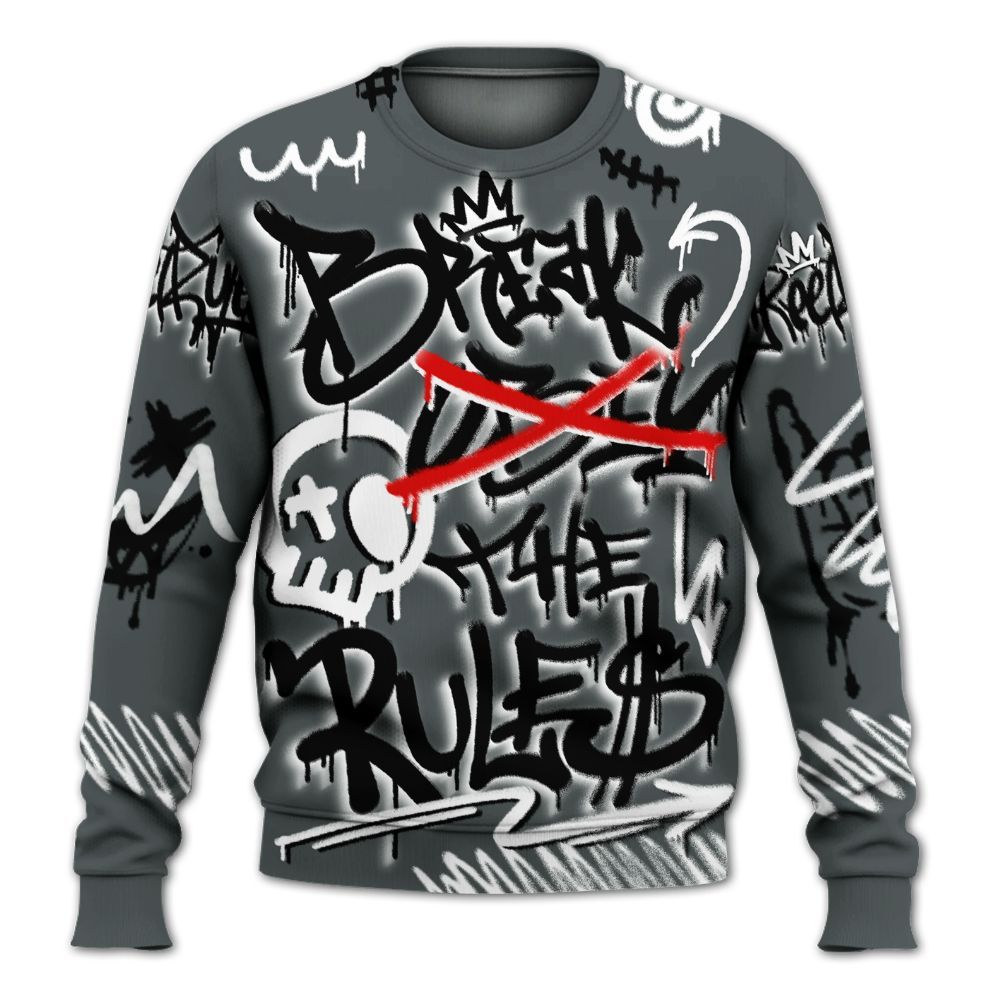 Sweatshirt To Match Black RM Nigel Sylvester 4s - Break Rules Streetwear All Over Print