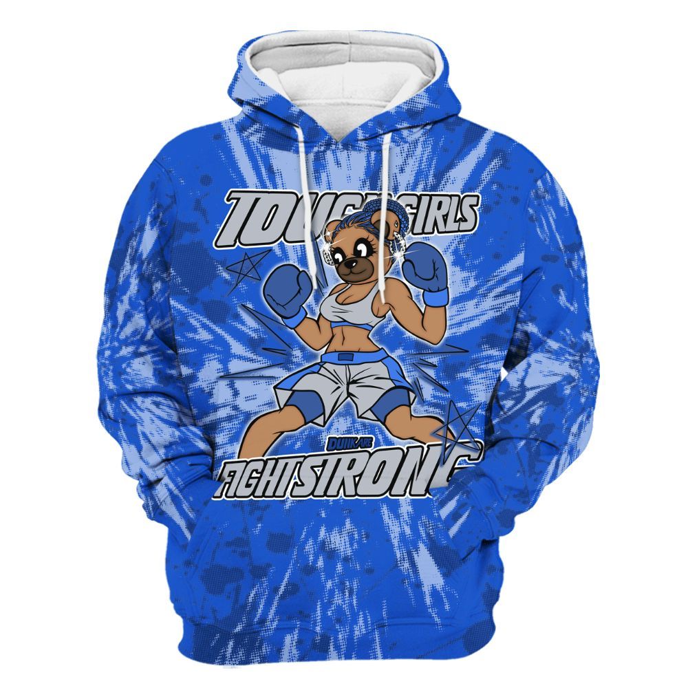 Hoodie To Match Air Foamposite One Royal - Gritty Girls Bear Luxury All Over Print