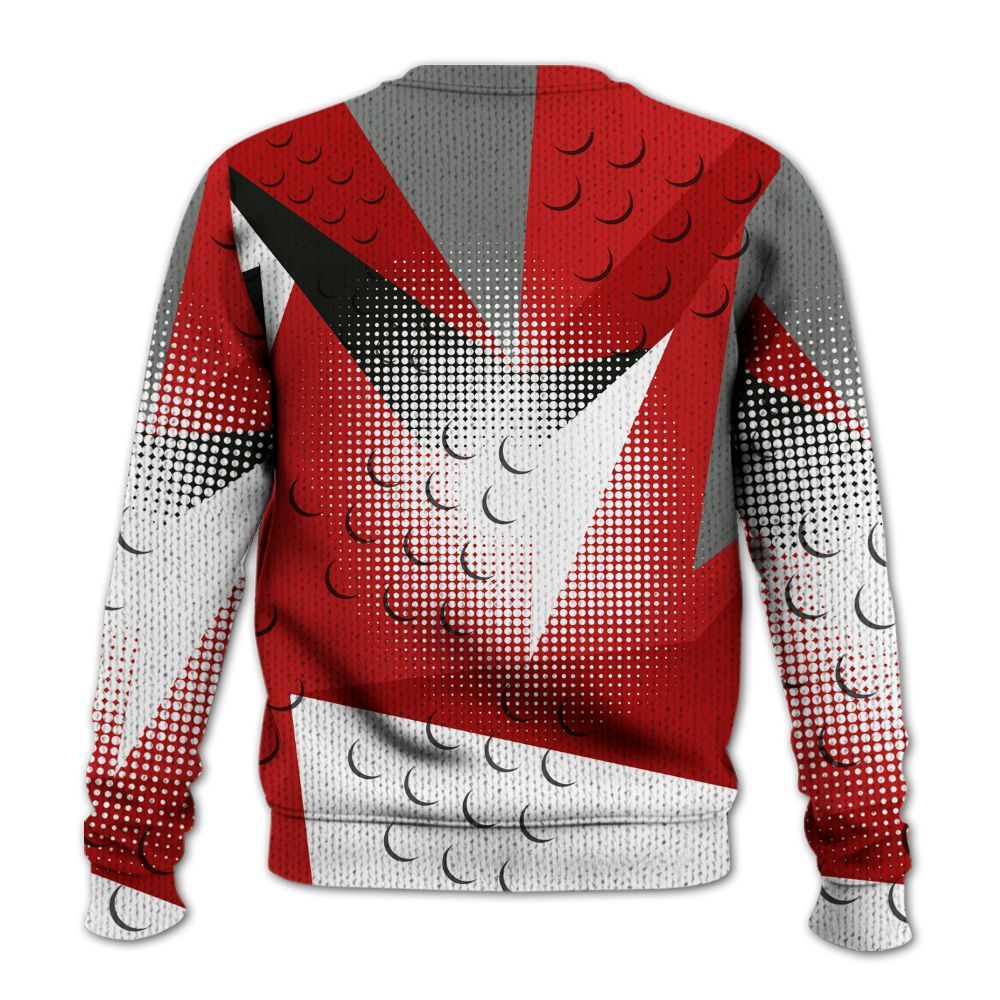 Knitted Sweater To Match Bred Reimagined 4s - Poly Custom Name Number 23 5s