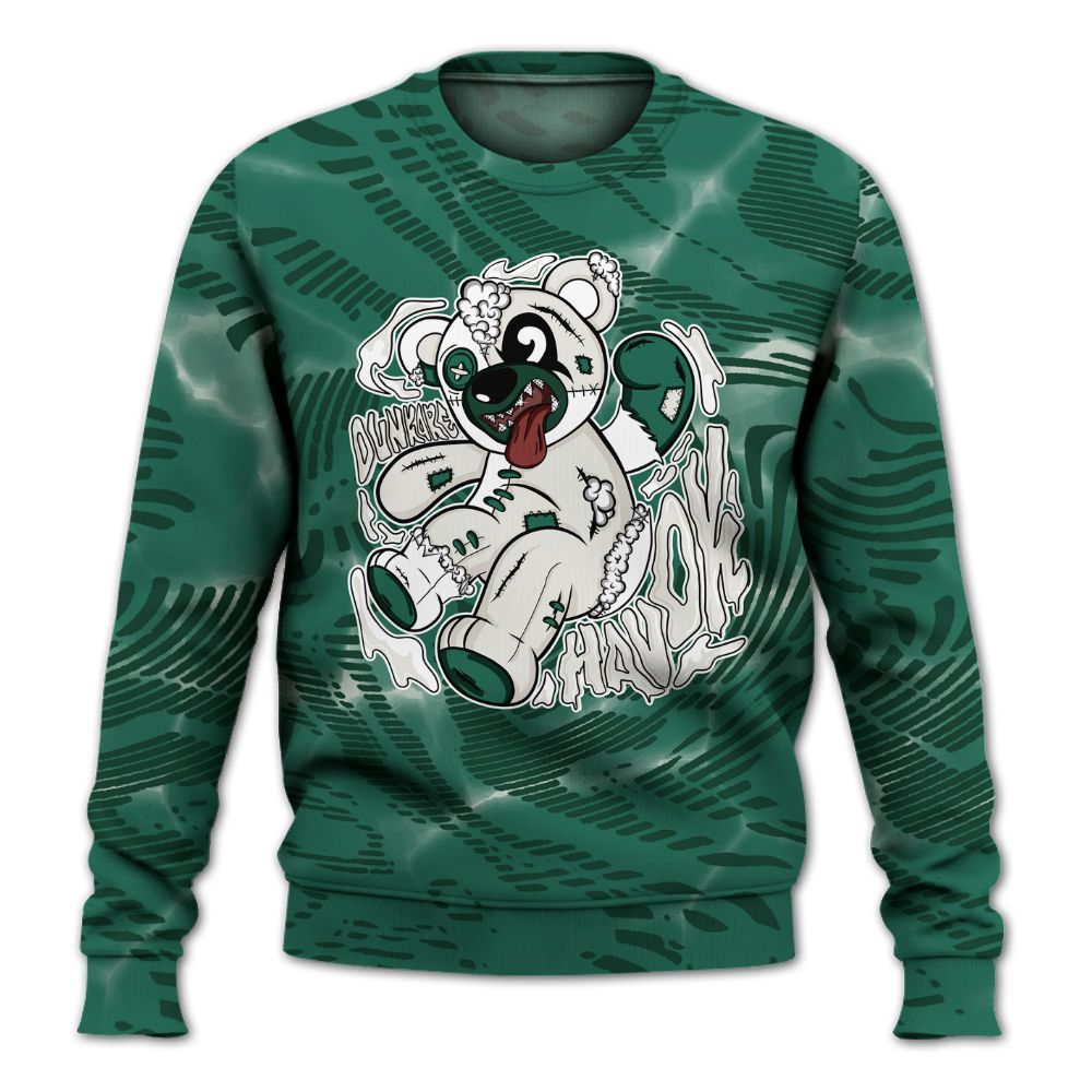 Dunkare Oxidized Green 4s Shirt - Havok Bear All Over Print Unisex Sweatshirt