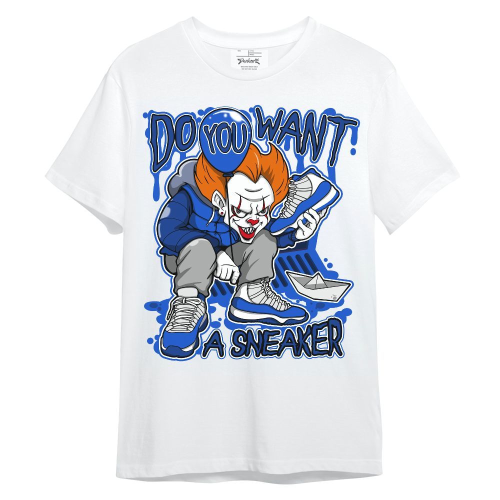 Shirt To Match Air Foamposite One Royal - Clown Scary Sneakers Halloween Graphic Unisex Shirt